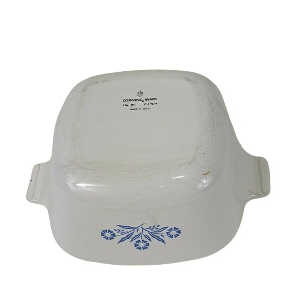 Vintage Corning Ware Blue Corn Flower Dish 1 3/4 Quart P 1 3/4 -B No Lid C112 - Picture 3 of 6